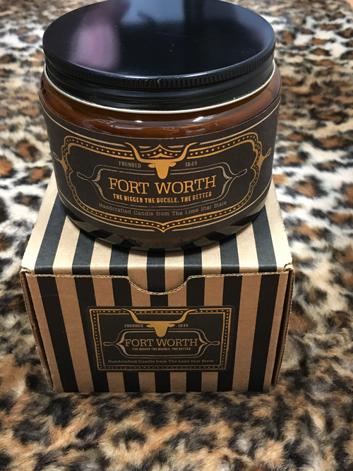Jackson Vaughn “FORT WORTH” Candle (The Bigger The Buckle, The Better)