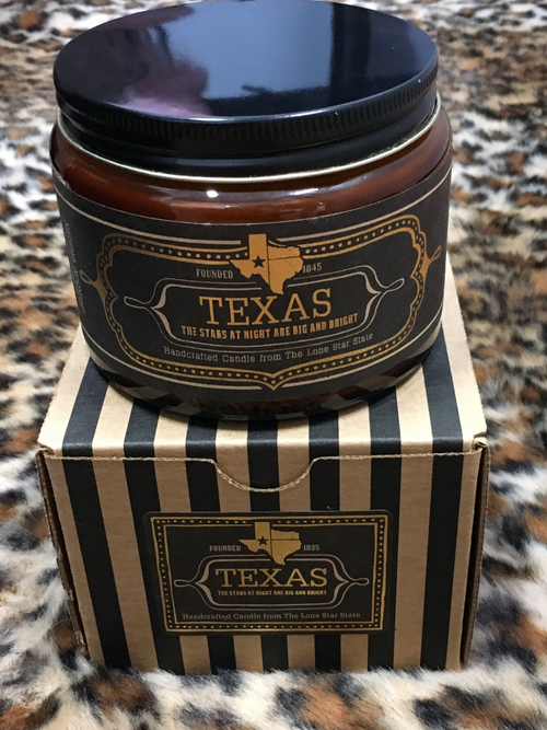 Jackson Vaughn  “TEXAS” Candle (The Stars At Night Are Big And Bright)