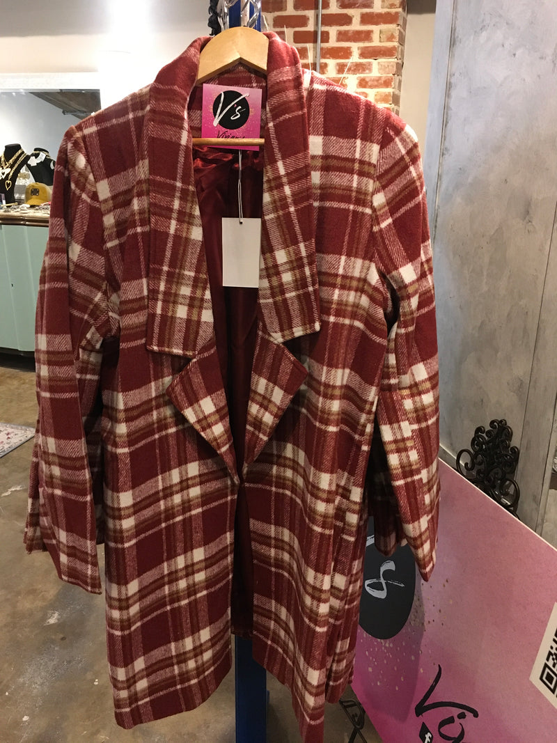 Burgundy Long Jacket