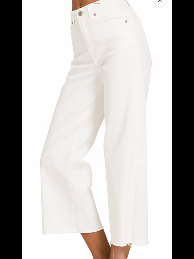 White Denim Pants