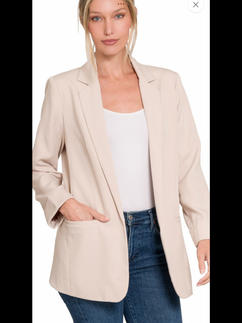 Light Sand Beige Blazer