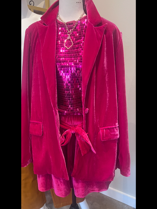 Velvet Fuchsia Jacket