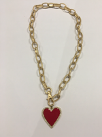 Virtue 24k Gold Plated Heart Necklace