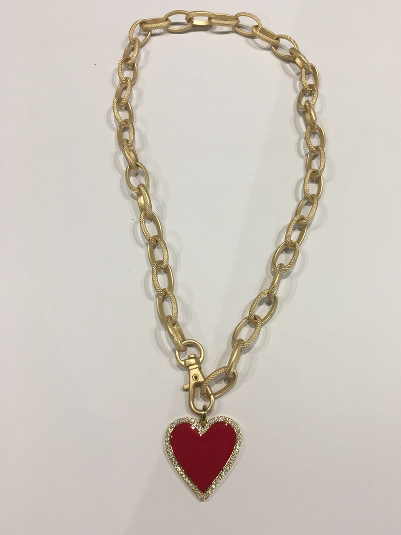 Virtue 24k Gold Plated Heart Necklace