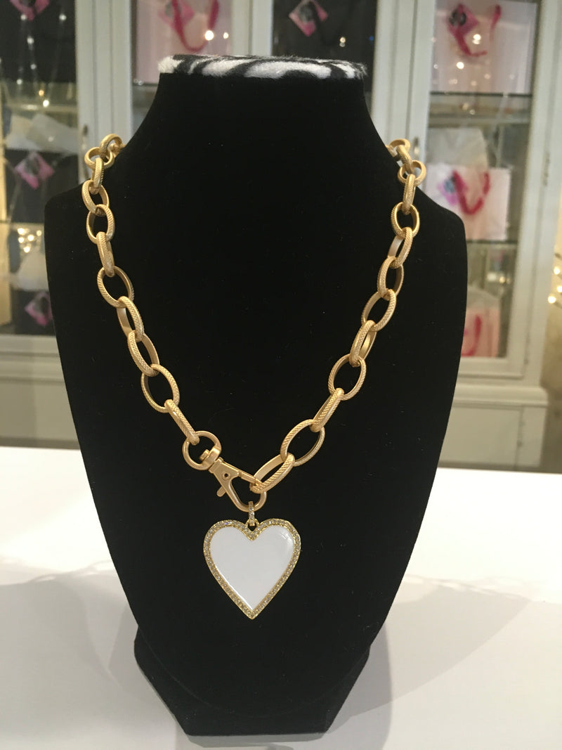 Virtue 24k Gold Plated Heart Necklace