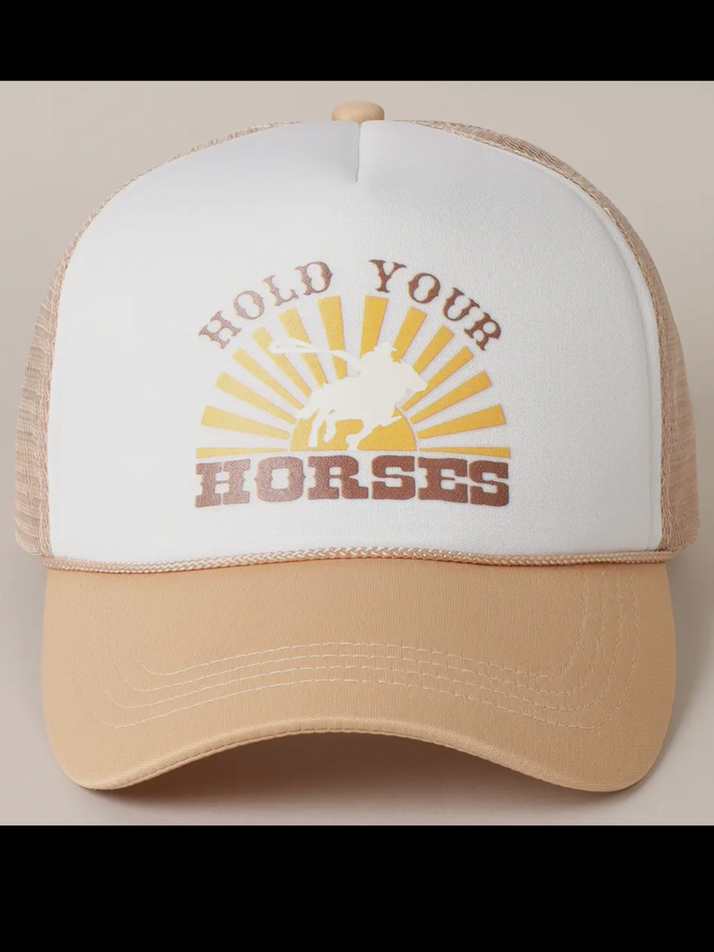 Trucker Hat “Hold Your Horses”