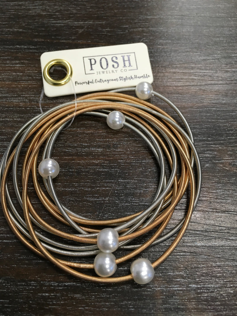 Guitar 🎸 String bracelet w/ Pearls