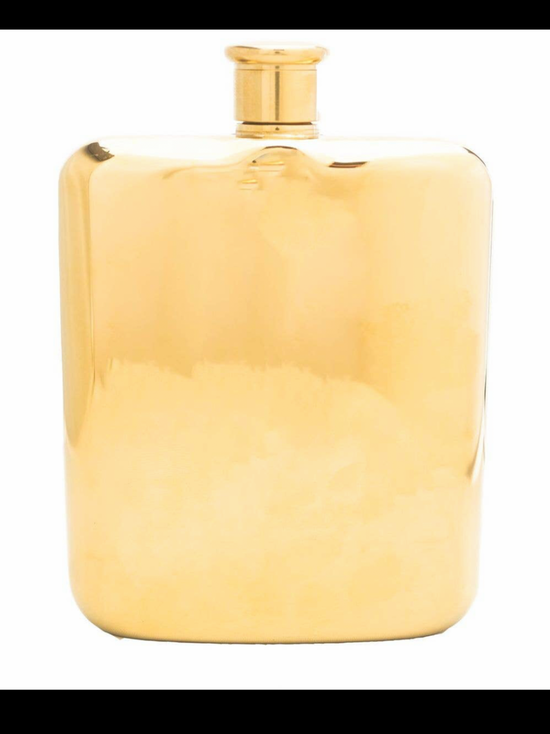 Gold Plated Flask 6oz