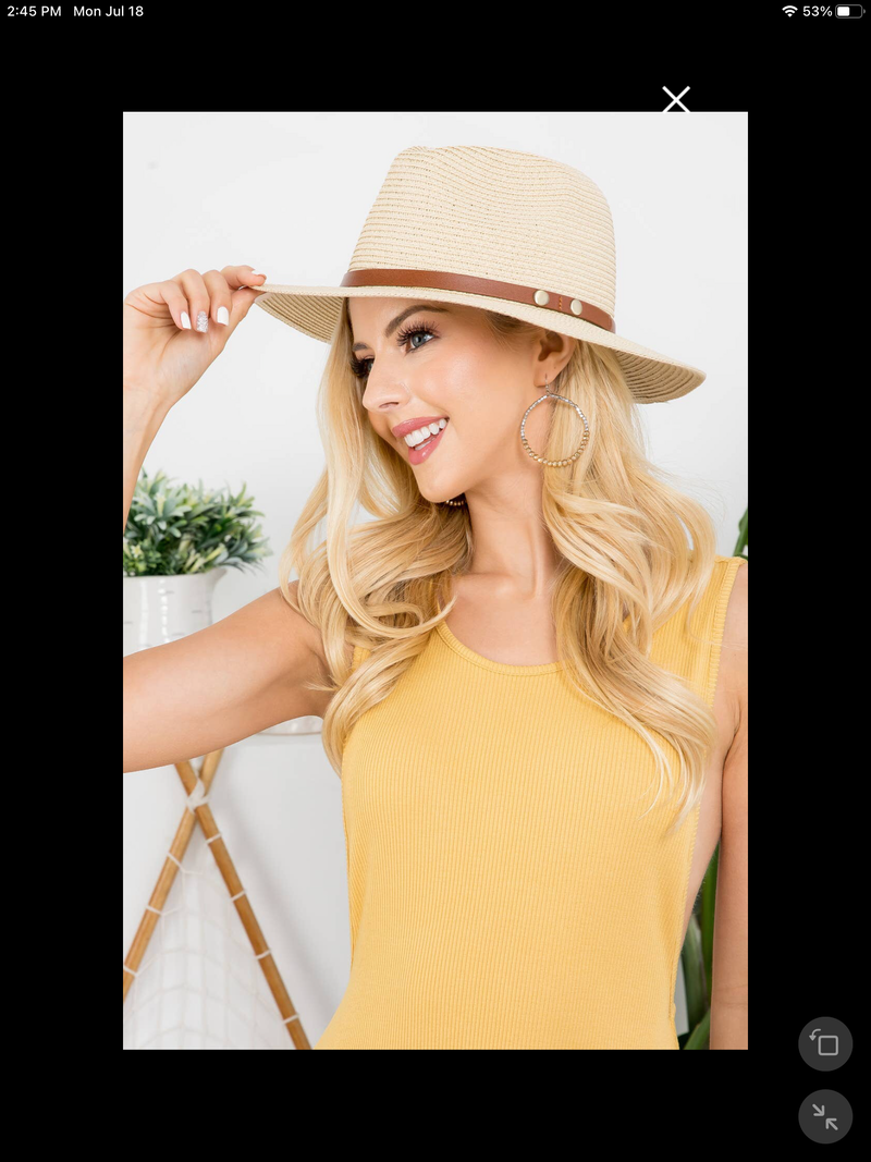 Panama Brim Summer Hat